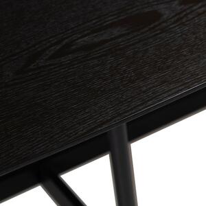 Fekete fa étkezőasztal DAN-FORM Ooid 220 x 110 cm