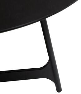 Fekete fa étkezőasztal DAN-FORM Ooid 120 cm