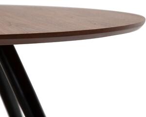 Diófa kerek étkezőasztal DAN-FORM Eclipse 120 cm