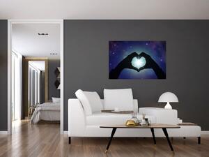 Kép - Szimbolikus szerelem (90x60 cm)