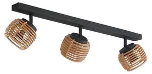 Lindby - Ediz 3 Mennyezeti Lámpa Wood/Black - Lampemesteren