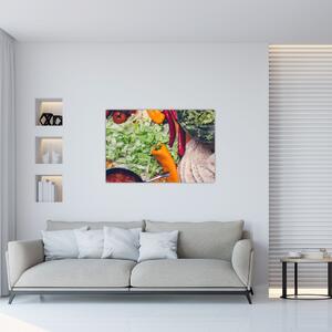Zöldségek képe (90x60 cm)