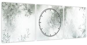 A levél absztrakció képe (órával) (90x30 cm)