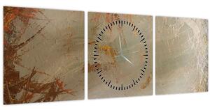 Kép - Texturált absztrakció (órával) (90x30 cm)