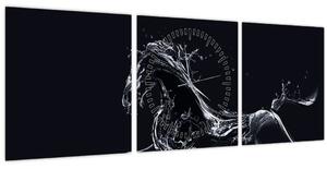 Kép - Ló és a víz (órával) (90x30 cm)