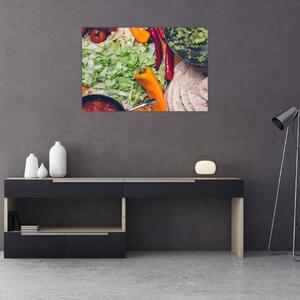 Zöldségek képe (90x60 cm)