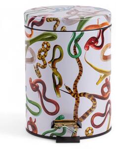 SELETTI - Snakes Toiletpaper Home Bin Ø20,5xH27,5 Fehér/Multicolor - Lampemesteren