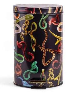 SELETTI - Snakes Toiletpaper Home Bin Ø25xH39,5 Fekete/Multicolor - Lampemesteren