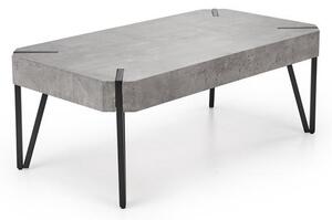 Dohányzóasztal Emilia (beton + fekete)