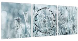 Kép - Téli varázslat (órával) (90x30 cm)