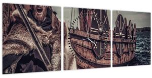 Kép - Viking (órával) (90x30 cm)