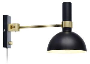 Markslöjd - Larry Fali Lámpa Black/Brushed Brass - Lampemesteren