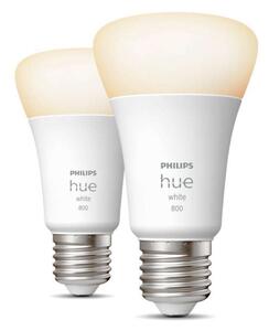 2 Becuri LED inteligente Philips Hue A60, Bluetooth, E27, 9W (60W