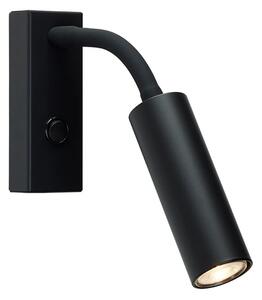 Herstal - Pipeline Flex Fali Lámpa Matt Black - Lampemesteren