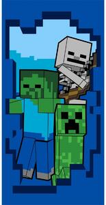 Minecraft Beware fürdőlepedő, 70 x 140 cm