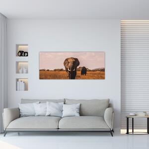 Kép - Az elefánt érkezése (120x50 cm)