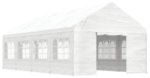 VidaXL fehér polietilén pavilon tetővel 8,92 x 4,08 x 3,22 m