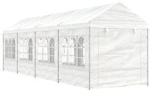 VidaXL fehér polietilén pavilon tetővel 8,92 x 2,28 x 2,69 m