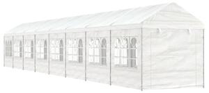VidaXL fehér polietilén pavilon tetővel 17,84 x 2,28 x 2,69 m