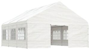 VidaXL fehér polietilén pavilon tetővel 6,69 x 5,88 x 3,75 m