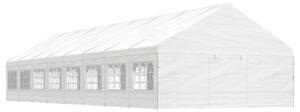 VidaXL fehér polietilén pavilon tetővel 17,84 x 5,88 x 3,75 m