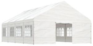 VidaXL fehér polietilén pavilon tetővel 8,92 x 5,88 x 3,75 m