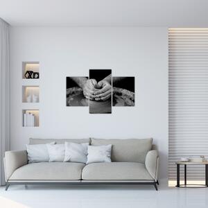 Fekete-fehér kép - kerámia gyártás (90x60 cm)