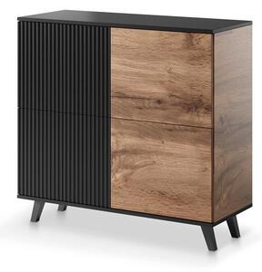 Komoda Ranae KM2 (wotan tölgy + fekete)