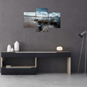 Kép - Fa csónak a tón (90x60 cm)
