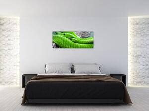 Zöld kígyók képe (120x50 cm)