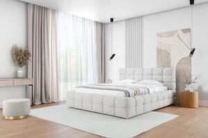 Bellmora hálószobai ágy 160x200 - bézs bouclé Raven 22
