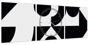 Kép - Geometriai absztrakció N⁰1 (órával) (90x30 cm)