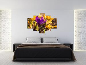 Lila virágok képe (150x105 cm)