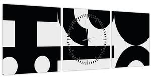 Kép - Geometriai absztrakció N⁰3 (órával) (90x30 cm)