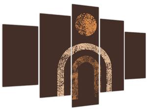 Kép - Narancssárga ívek N⁰1 (150x105 cm)