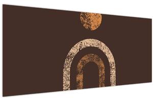 Kép - Narancssárga ívek N⁰1 (120x50 cm)