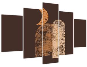 Kép - Narancssárga ívek N⁰2 (150x105 cm)