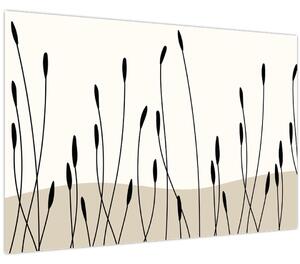 Kép - Grafikus rét N⁰3 (90x60 cm)
