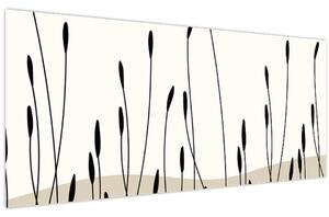 Kép - Grafikus rét N⁰3 (120x50 cm)
