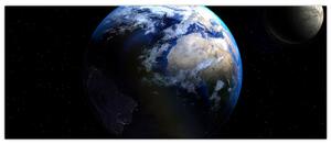 A Föld bolygó képe (120x50 cm)