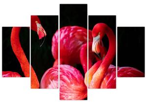 Vörös flamingók képe (150x105 cm)