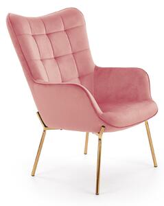 Világos rózsaszín relax fotel HOLMEN 2