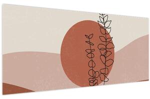 Kép - Boho levelek N⁰1 (120x50 cm)
