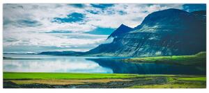 Egy tó hegyekkel képe (120x50 cm)