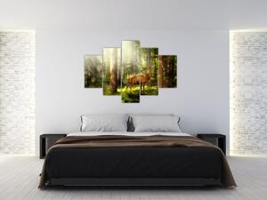 Kép egy szarvas az erdőben (150x105 cm)