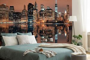 Fotótapéta Manhattan tükörképe a vízben