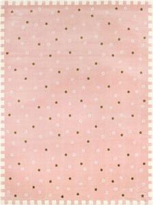 SC Rózsaszín kiscsillagos szőnyeg 150x200 cm