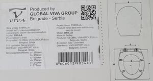 Viva BRILLA D-NORMAL WC ülőke - duroplast - lecsapódásgátlós - könnyen levehető klikk rendszer