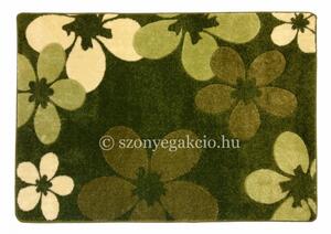 Zöld virágos szőnyeg 120x170 cm