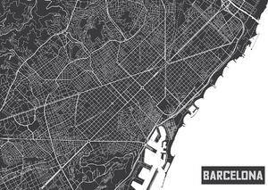 Fotótapéta - Barcelona térképe (152,5x104 cm)